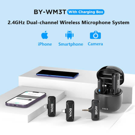 ไมโครโฟนไร้สาย BOYA MICROPHONE BOYA BY-WM3T-D2_2